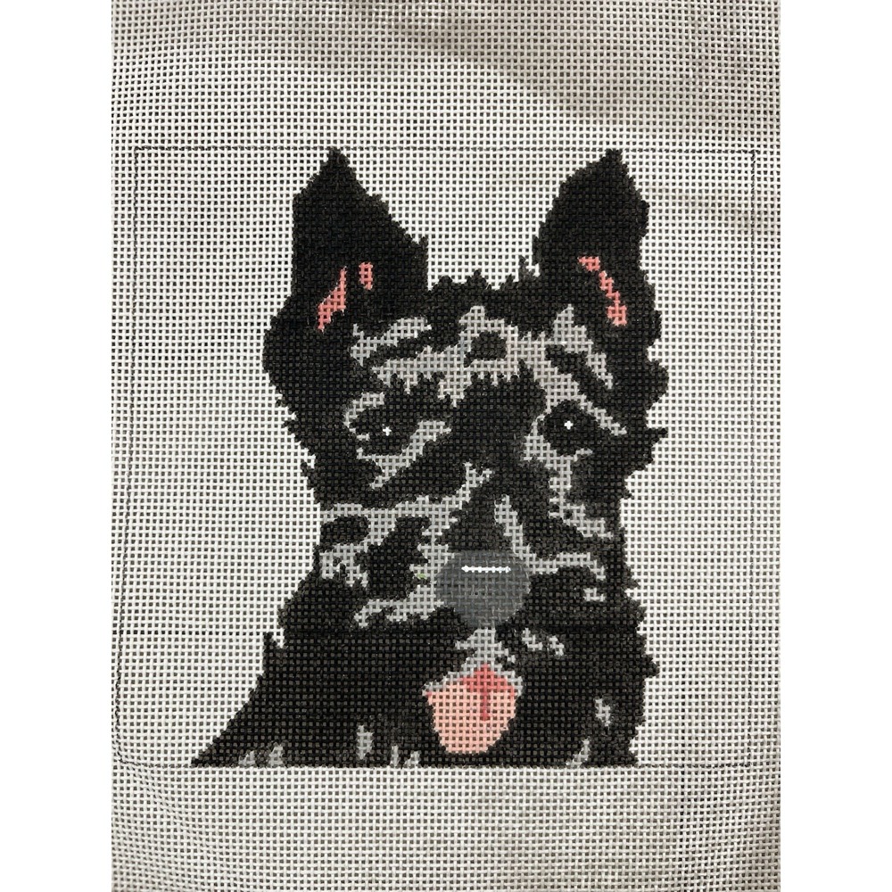 Cat's Cradle Handpainted Needlepoint Canvas Scottie Dog Aberdeen Scotch Terrier‎ - Picture 2 of 8